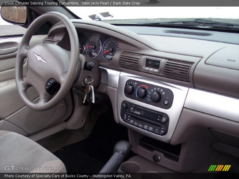 Satin Jade Pearl / Dark Slate Gray 2006 Chrysler Sebring Touring Convertible