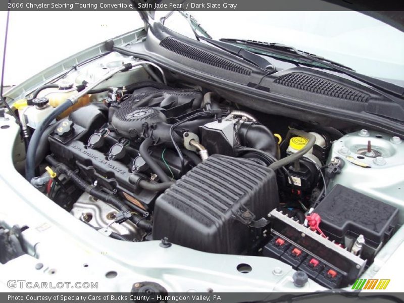 Satin Jade Pearl / Dark Slate Gray 2006 Chrysler Sebring Touring Convertible
