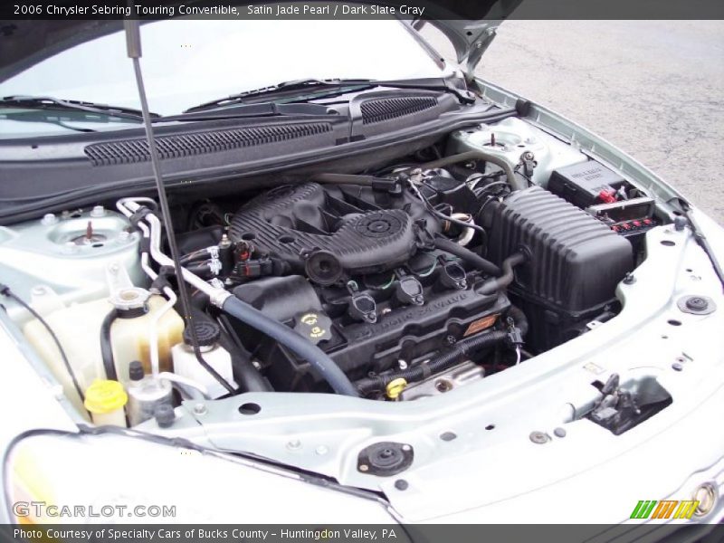 Satin Jade Pearl / Dark Slate Gray 2006 Chrysler Sebring Touring Convertible