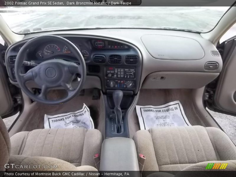 Dark Bronzmist Metallic / Dark Taupe 2002 Pontiac Grand Prix SE Sedan