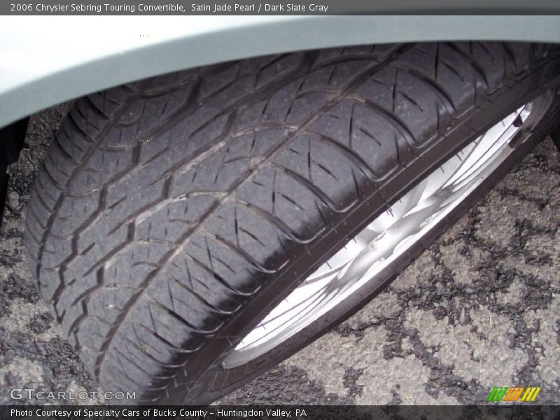 Satin Jade Pearl / Dark Slate Gray 2006 Chrysler Sebring Touring Convertible
