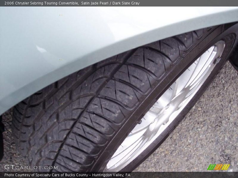 Satin Jade Pearl / Dark Slate Gray 2006 Chrysler Sebring Touring Convertible