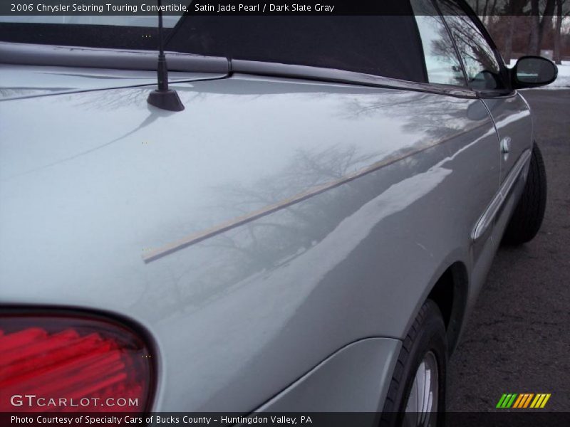 Satin Jade Pearl / Dark Slate Gray 2006 Chrysler Sebring Touring Convertible