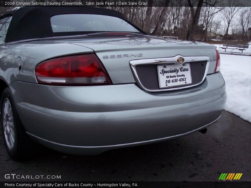 Satin Jade Pearl / Dark Slate Gray 2006 Chrysler Sebring Touring Convertible
