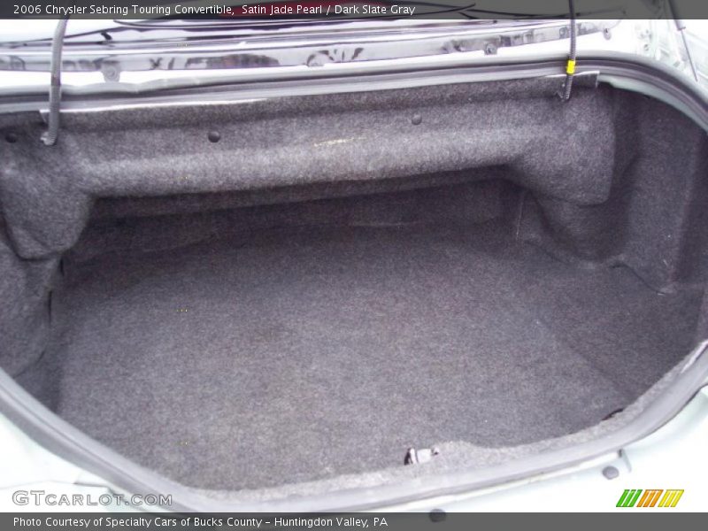 Satin Jade Pearl / Dark Slate Gray 2006 Chrysler Sebring Touring Convertible