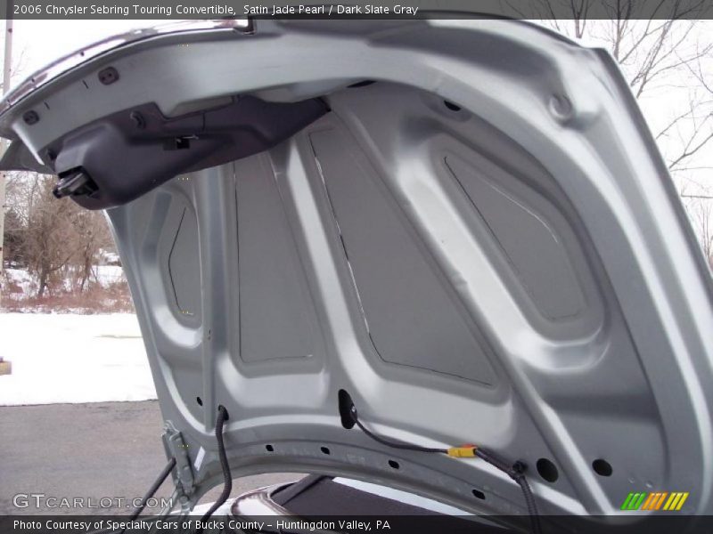 Satin Jade Pearl / Dark Slate Gray 2006 Chrysler Sebring Touring Convertible