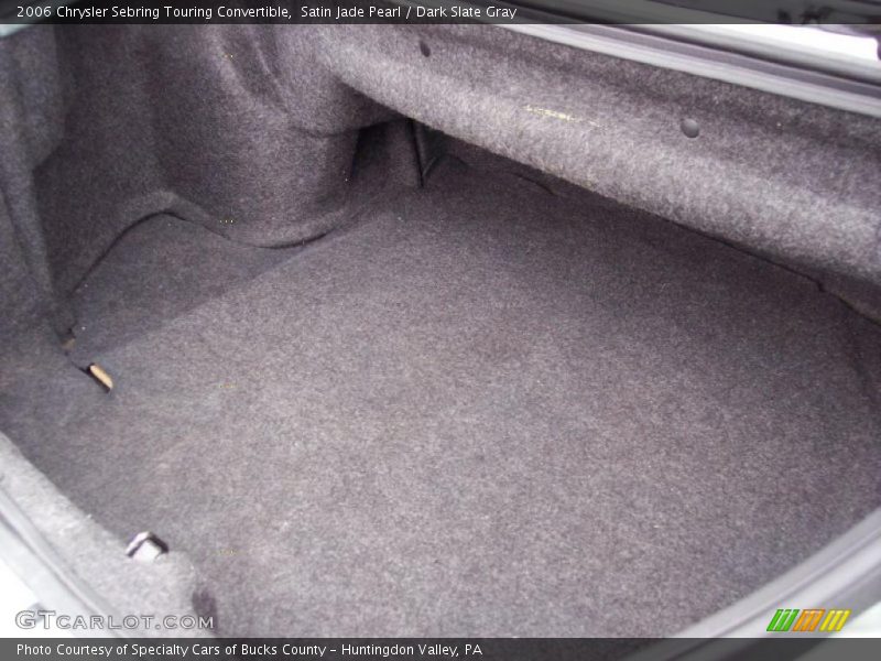 Satin Jade Pearl / Dark Slate Gray 2006 Chrysler Sebring Touring Convertible