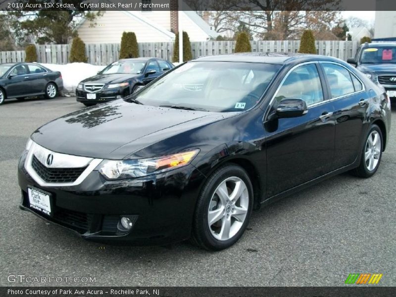 Crystal Black Pearl / Parchment 2010 Acura TSX Sedan