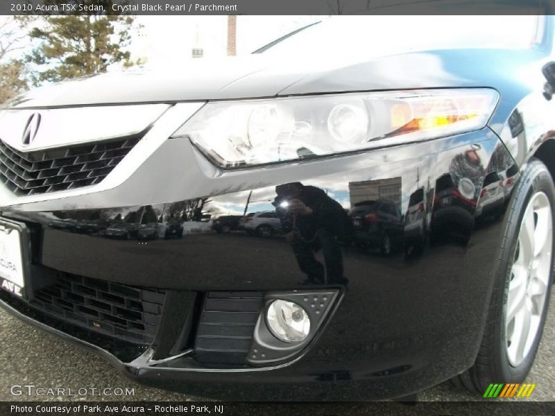 Crystal Black Pearl / Parchment 2010 Acura TSX Sedan