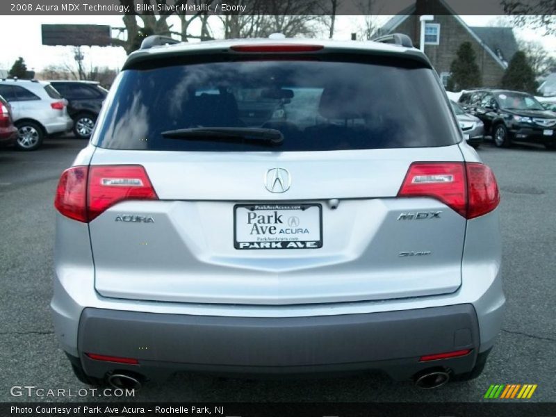 Billet Silver Metallic / Ebony 2008 Acura MDX Technology