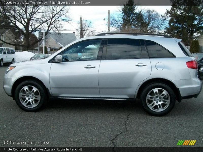 Billet Silver Metallic / Ebony 2008 Acura MDX Technology