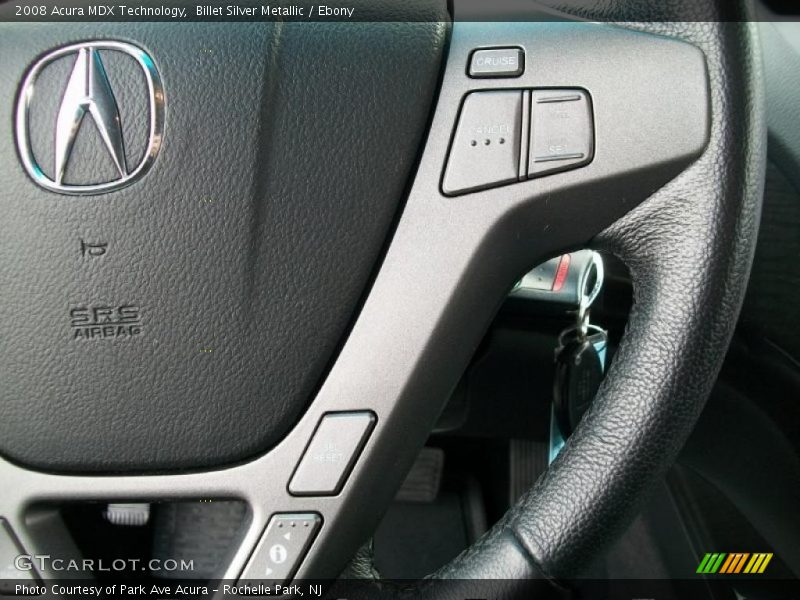 Billet Silver Metallic / Ebony 2008 Acura MDX Technology