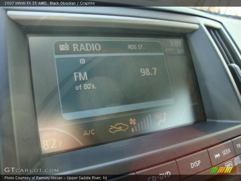 Black Obsidian / Graphite 2007 Infiniti FX 35 AWD