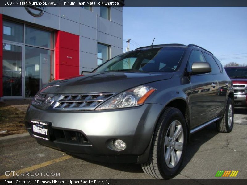 Platinum Pearl Matallic / Charcoal 2007 Nissan Murano SL AWD