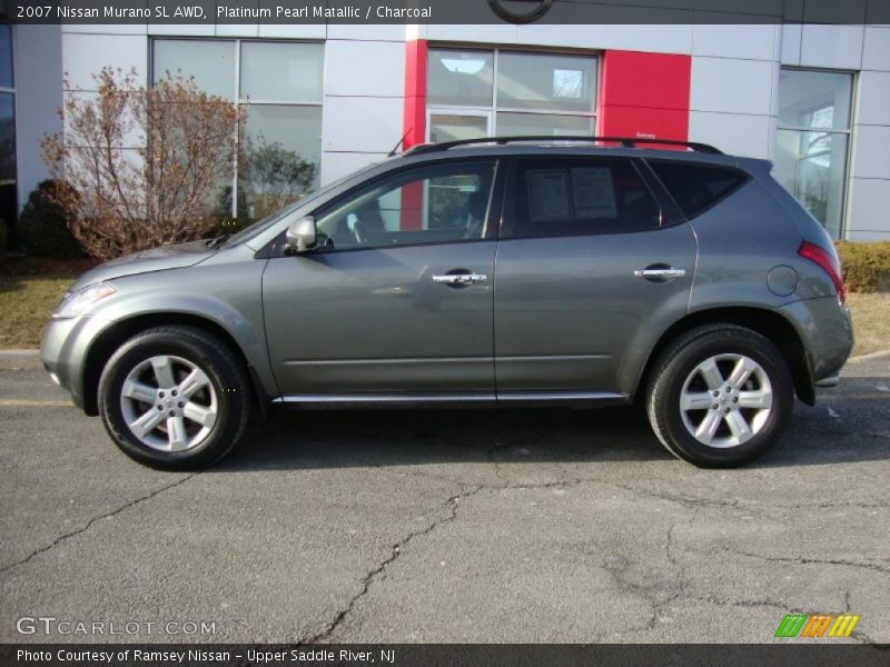 Platinum Pearl Matallic / Charcoal 2007 Nissan Murano SL AWD