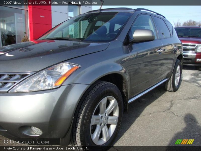 Platinum Pearl Matallic / Charcoal 2007 Nissan Murano SL AWD
