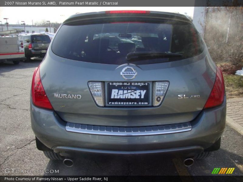 Platinum Pearl Matallic / Charcoal 2007 Nissan Murano SL AWD