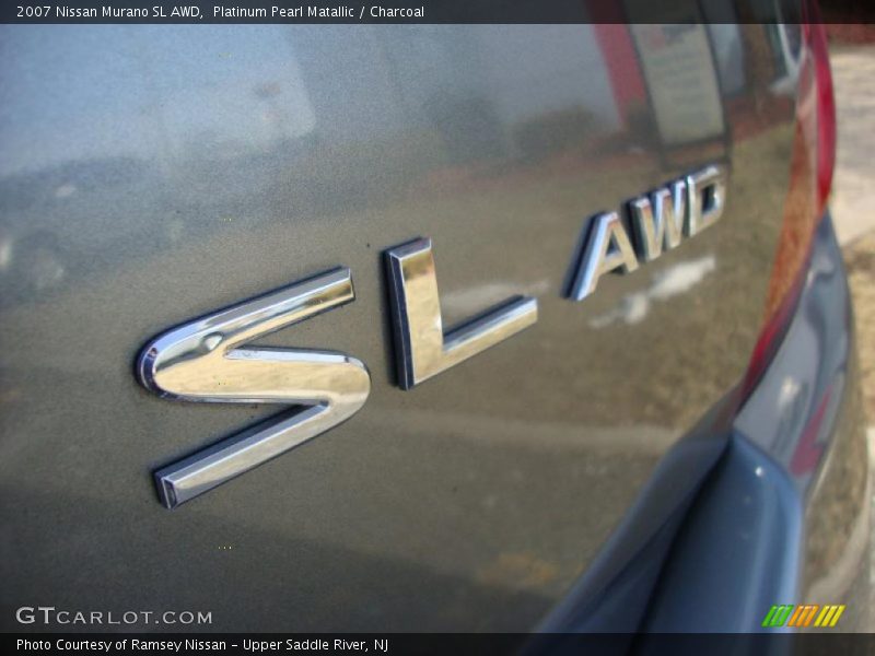 Platinum Pearl Matallic / Charcoal 2007 Nissan Murano SL AWD
