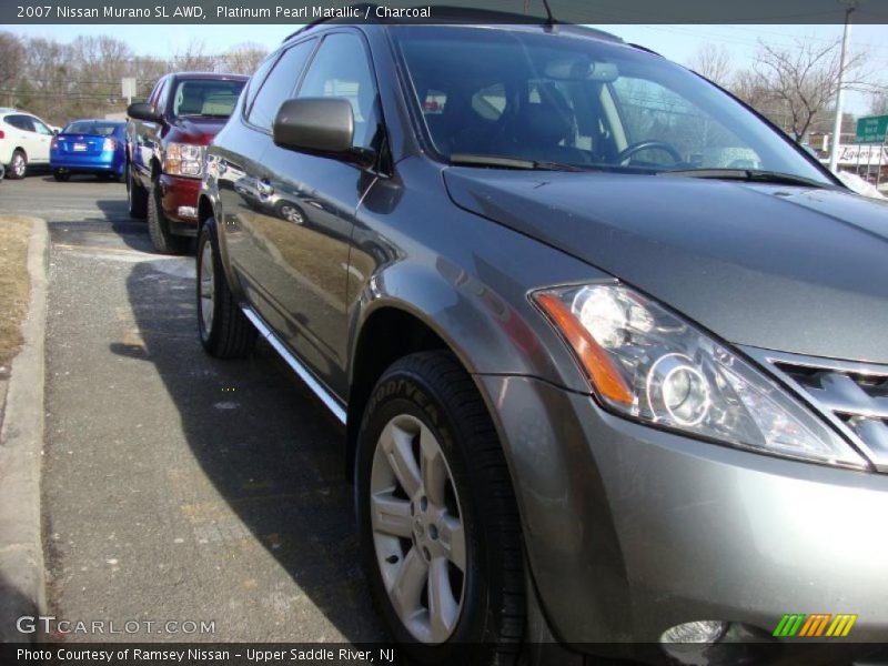 Platinum Pearl Matallic / Charcoal 2007 Nissan Murano SL AWD