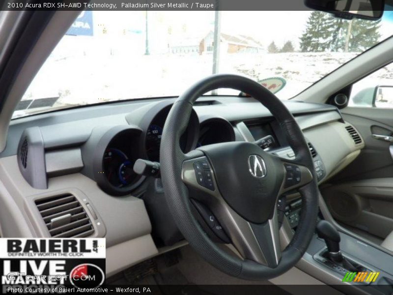 Palladium Silver Metallic / Taupe 2010 Acura RDX SH-AWD Technology