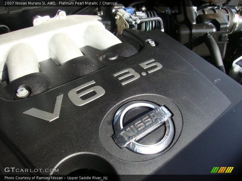 Platinum Pearl Matallic / Charcoal 2007 Nissan Murano SL AWD