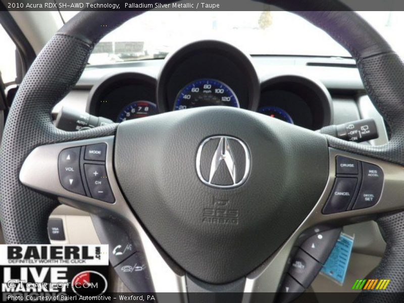 Palladium Silver Metallic / Taupe 2010 Acura RDX SH-AWD Technology