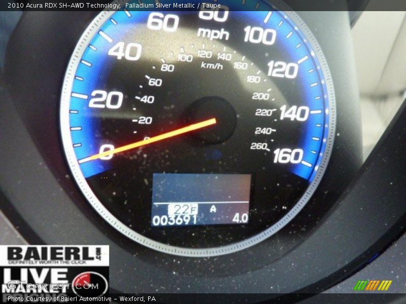 Palladium Silver Metallic / Taupe 2010 Acura RDX SH-AWD Technology