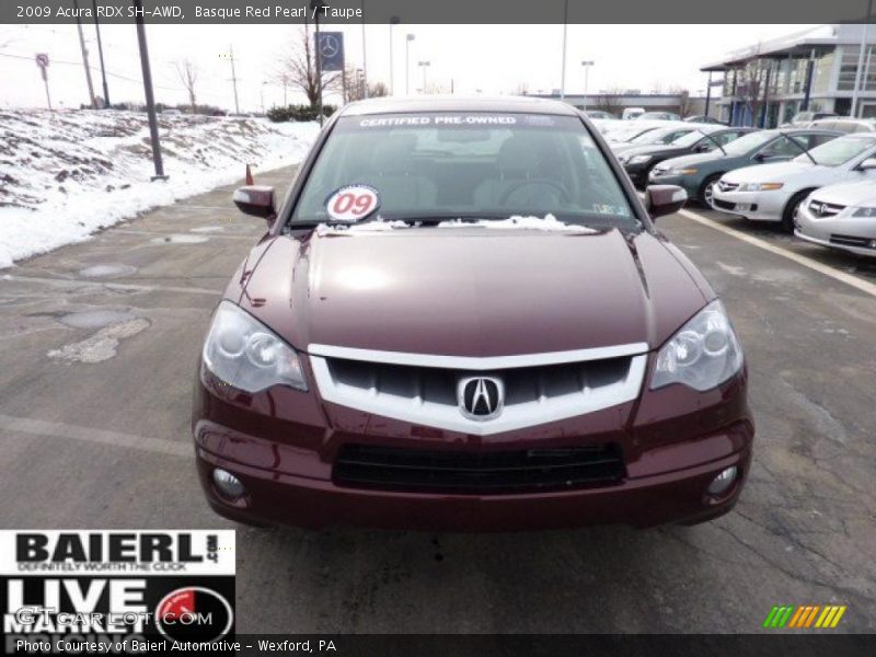 Basque Red Pearl / Taupe 2009 Acura RDX SH-AWD