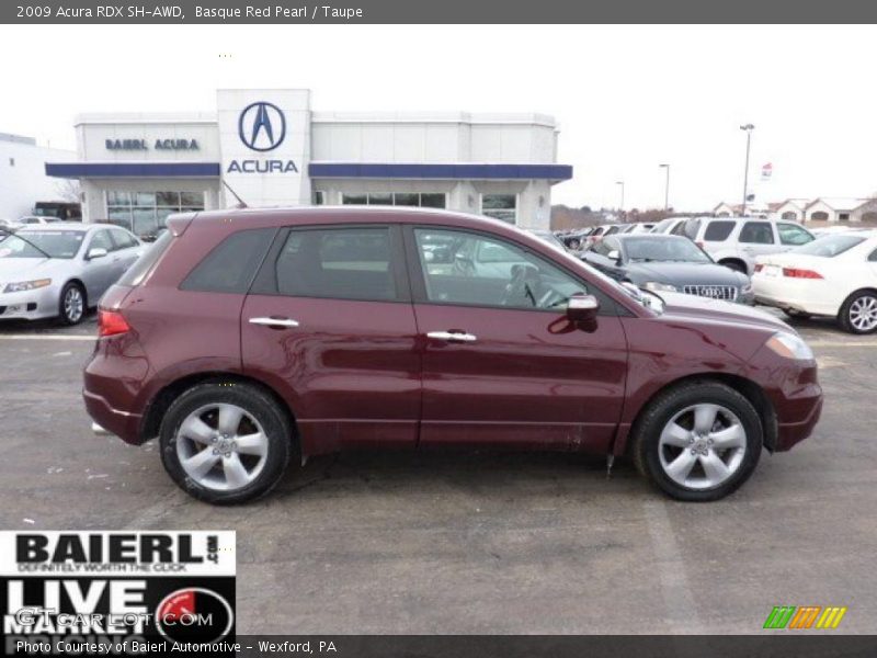 Basque Red Pearl / Taupe 2009 Acura RDX SH-AWD