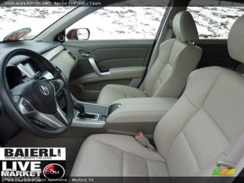 Basque Red Pearl / Taupe 2009 Acura RDX SH-AWD