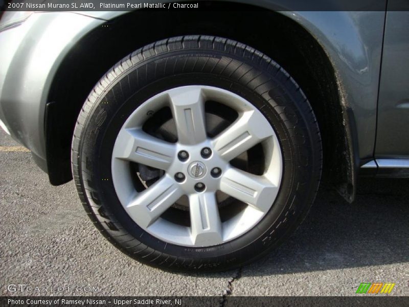 Platinum Pearl Matallic / Charcoal 2007 Nissan Murano SL AWD