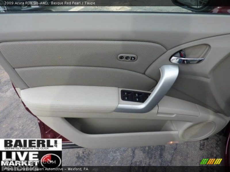 Basque Red Pearl / Taupe 2009 Acura RDX SH-AWD