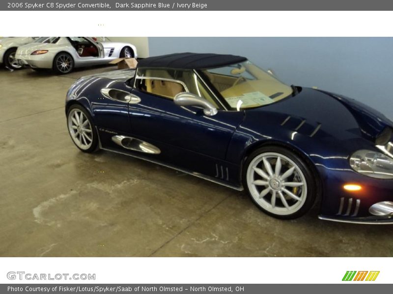 Dark Sapphire Blue / Ivory Beige 2006 Spyker C8 Spyder Convertible