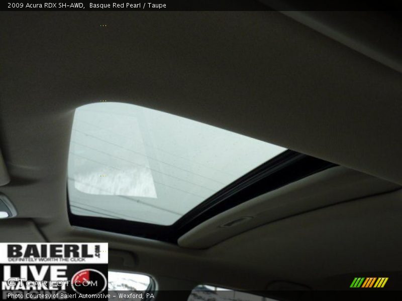 Basque Red Pearl / Taupe 2009 Acura RDX SH-AWD