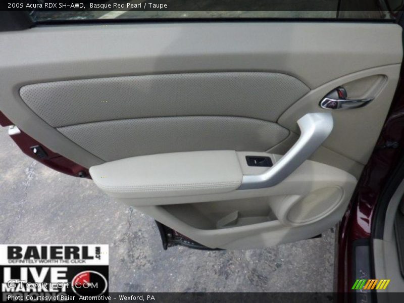 Basque Red Pearl / Taupe 2009 Acura RDX SH-AWD