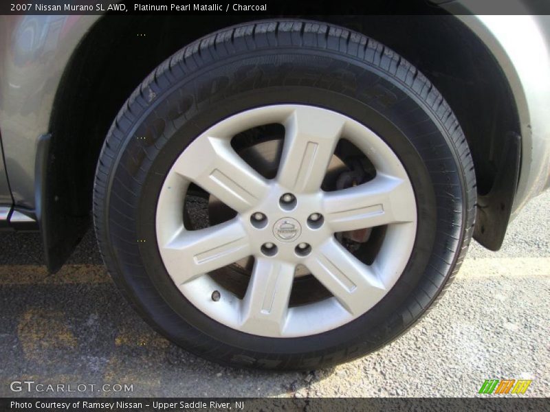 Platinum Pearl Matallic / Charcoal 2007 Nissan Murano SL AWD