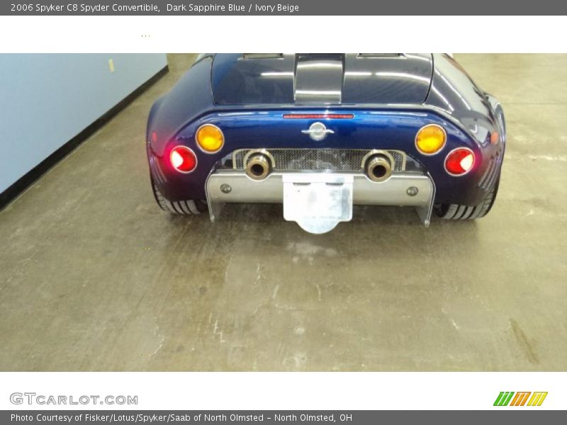 Dark Sapphire Blue / Ivory Beige 2006 Spyker C8 Spyder Convertible