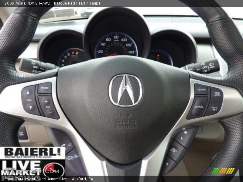 Basque Red Pearl / Taupe 2009 Acura RDX SH-AWD