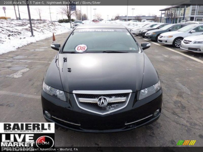 Nighthawk Black Pearl / Ebony/Silver 2008 Acura TL 3.5 Type-S