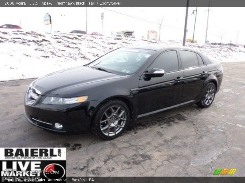 Nighthawk Black Pearl / Ebony/Silver 2008 Acura TL 3.5 Type-S