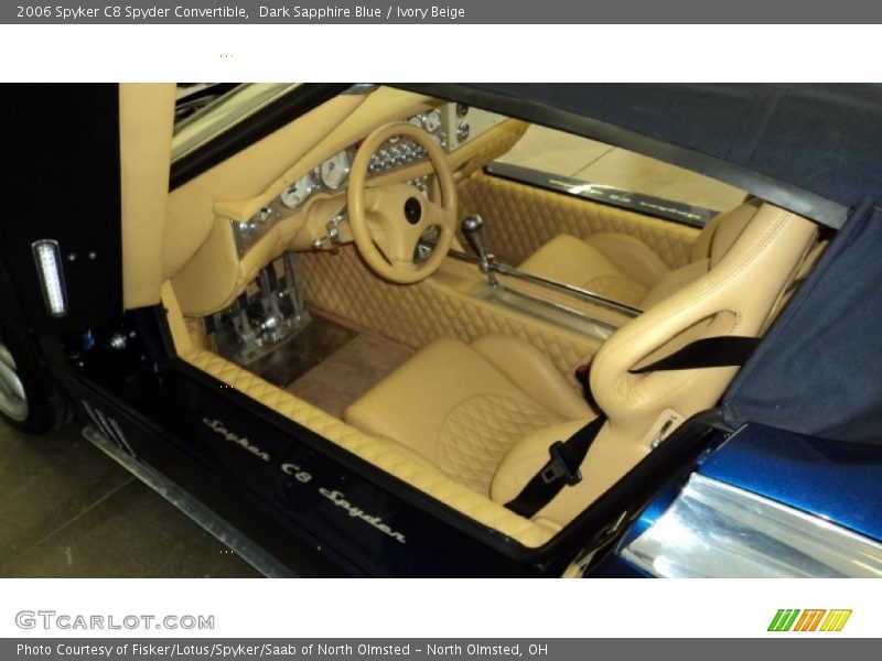  2006 C8 Spyder Convertible Ivory Beige Interior