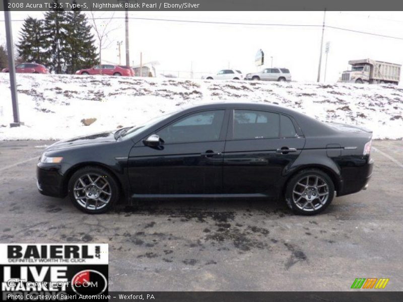 Nighthawk Black Pearl / Ebony/Silver 2008 Acura TL 3.5 Type-S