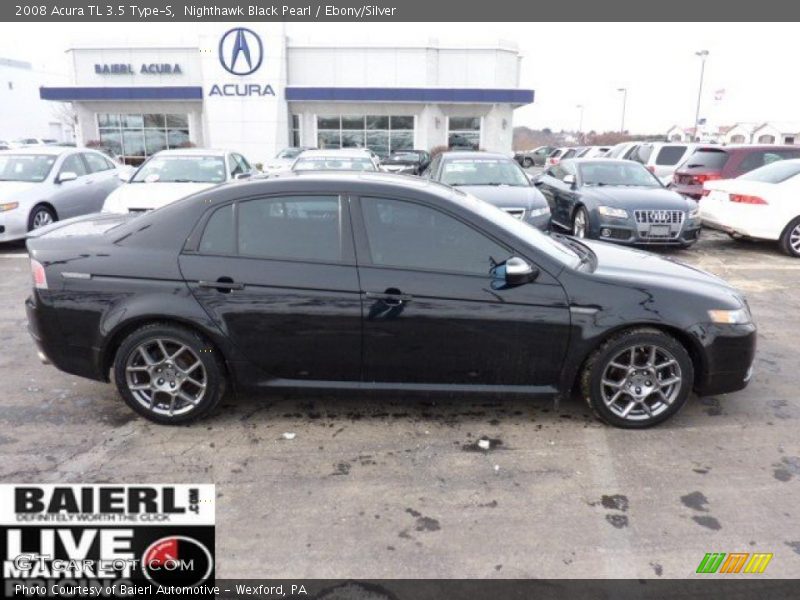Nighthawk Black Pearl / Ebony/Silver 2008 Acura TL 3.5 Type-S