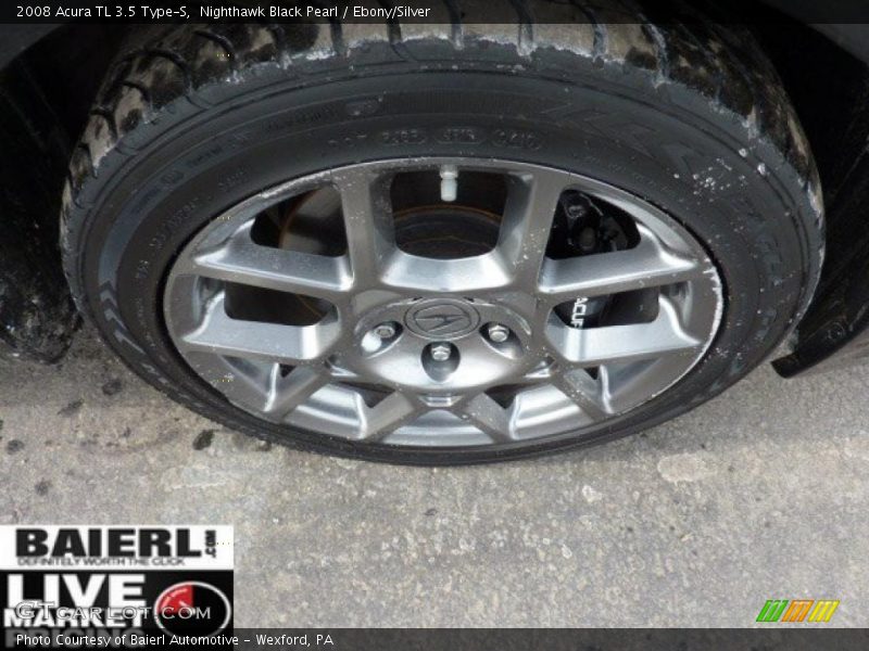 Nighthawk Black Pearl / Ebony/Silver 2008 Acura TL 3.5 Type-S