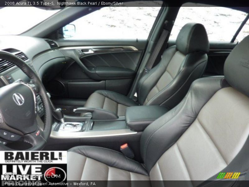 Nighthawk Black Pearl / Ebony/Silver 2008 Acura TL 3.5 Type-S
