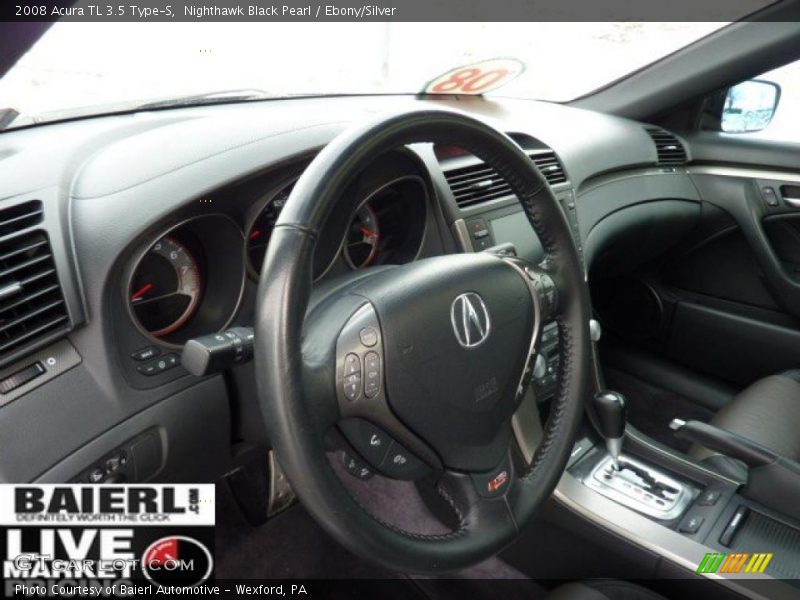 Nighthawk Black Pearl / Ebony/Silver 2008 Acura TL 3.5 Type-S