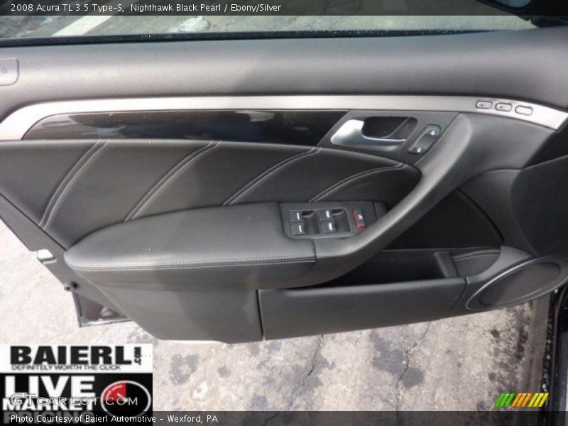 Nighthawk Black Pearl / Ebony/Silver 2008 Acura TL 3.5 Type-S