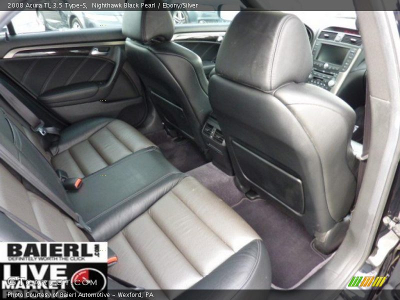 Nighthawk Black Pearl / Ebony/Silver 2008 Acura TL 3.5 Type-S