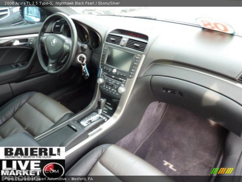 Nighthawk Black Pearl / Ebony/Silver 2008 Acura TL 3.5 Type-S
