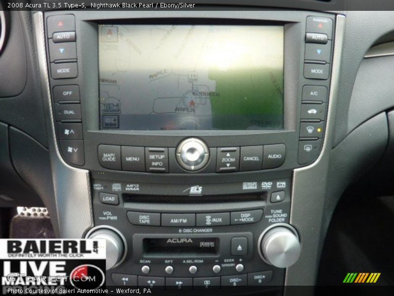 Nighthawk Black Pearl / Ebony/Silver 2008 Acura TL 3.5 Type-S